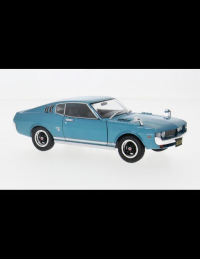 Toyota Celica LB 2000 GT 1973 Blauw Modelauto 1/24 Whitebox