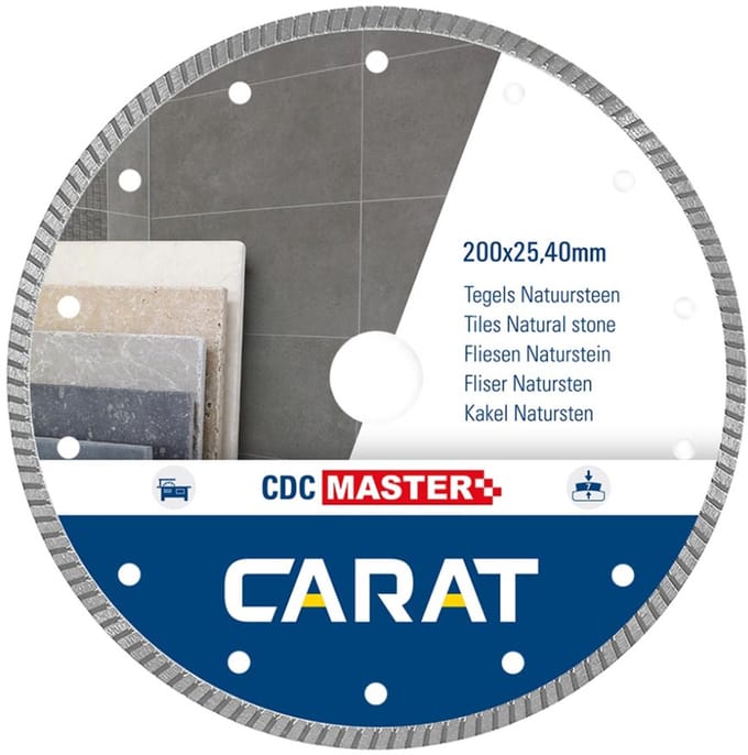 Carat CDC MASTER Diamantzaag natuursteen/tegels 200x25,4mm - CDCM200400