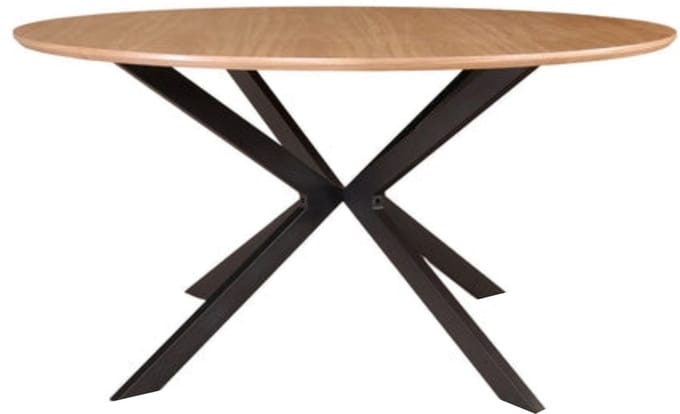 Eettafel rond Ronsi bruin 150cm ronde tafel MDF eetkamertafel