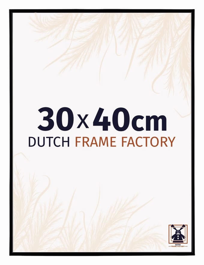 Fotolijst 30x40 cm - Kunststof - Zwart Mat - Easy