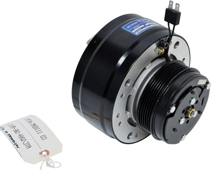 Airco Compressor - AC Pomp - Auto Koelen - Universele Pasvorm - 33 cm - Zilver