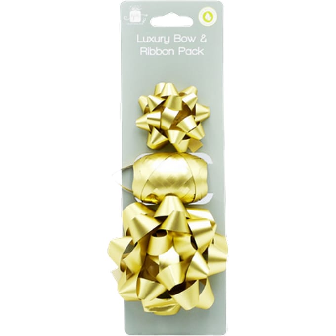 Giftmaker Luxe Cadeaulint en Strik Goud