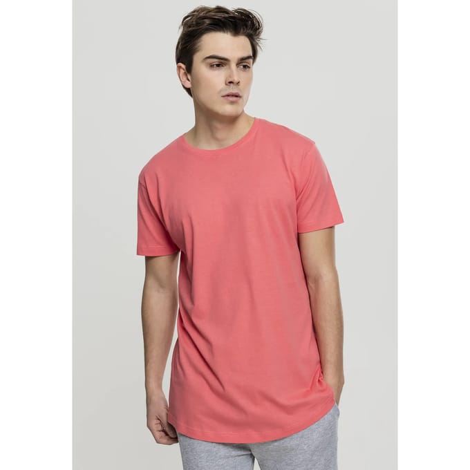 Urban Classics - Shaped Long Heren Tshirt - M - Roze