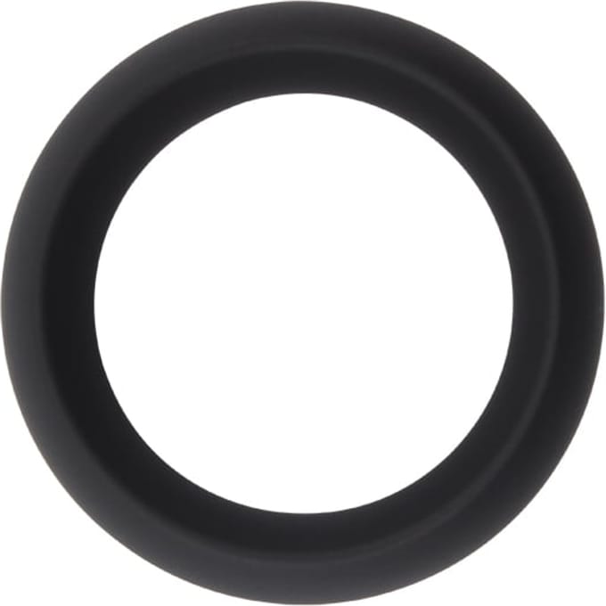 GK Power - Infinity Siliconen Cockring - M - Diameter 42 mm - Zwart