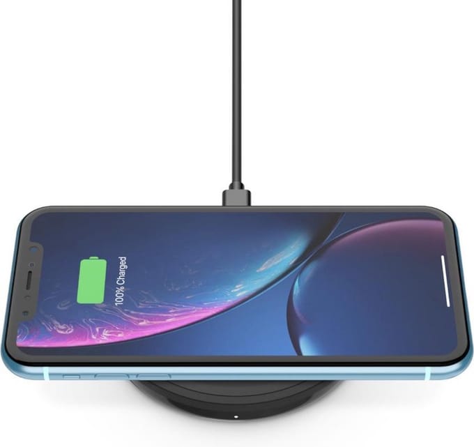 Belkin Qi wireless charger - Draadloze oplader - 10W - Met adapter - Zwart