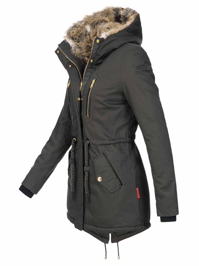 Navahoo Dames Winterjas Diamond – Warm, Elegant & Teddyfleece Voering