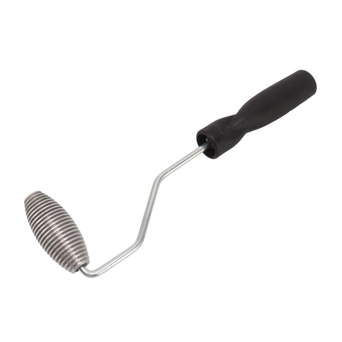 Glasvezel Roller Bubble Paddle Tool Aluminiumlegering Bubble Roller Met Plastic Handvat Olijfrol gray