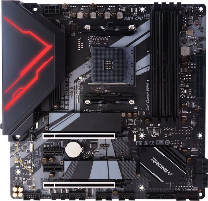 Biostar B550GTQ moederbord AMD B550 Socket AM4 micro ATX
