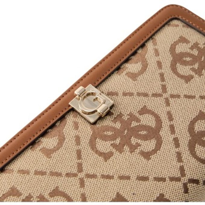 Guess Audrey logo Portemonnee Dames - Ritsportemonnee - Imitatieleer - Print