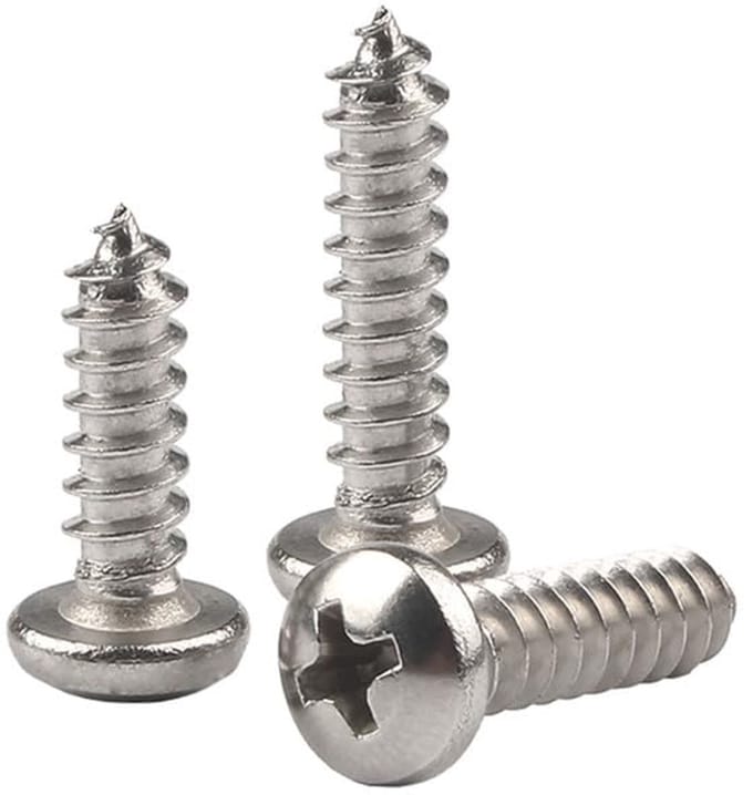Ronde Houtschroeven 14mm 20 Stuks Zelftappende Roestvrij Staal
