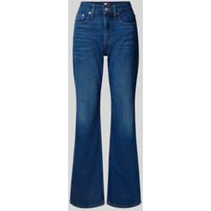 Bootcut jeans van katoenmix