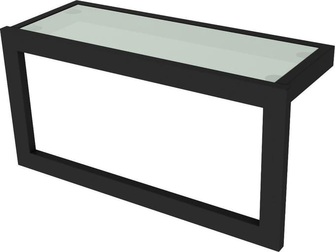 Allibert Handdoekhouder Loft-game + Oplegplank 40cm Zwart