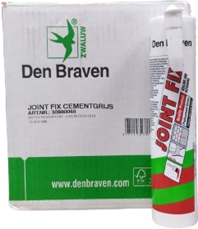 Joint fix Cementgrijs 12 stuks in doos koker 310ml Zwaluw