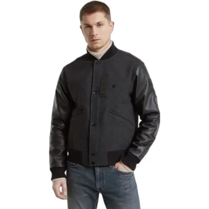 Leren jas G-Star Varsity Wool
