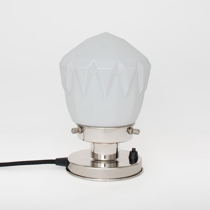 Tafellamp Rocket 20's Nikkel - Art Deco Trade