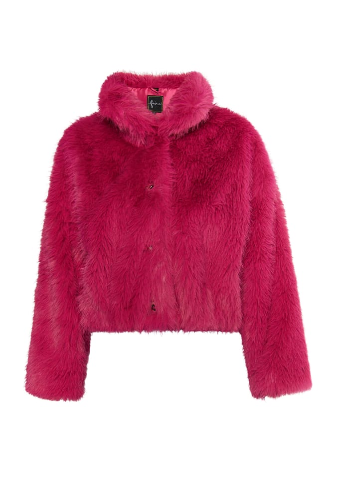 Faina Blouson van namaakbont Dames roze