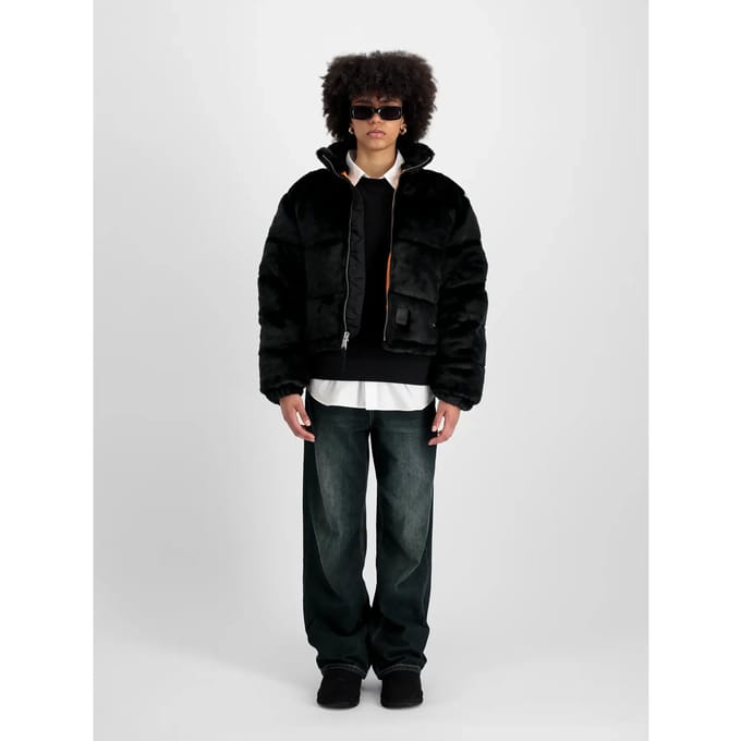 Damesjack Alpha Industries Fur Puffer