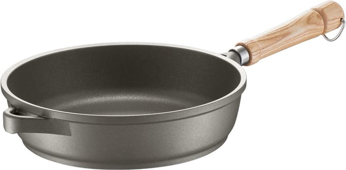 Berndes Smoorpan - Bonanza - Essenhouten Steel - 28 cm - Grijs
