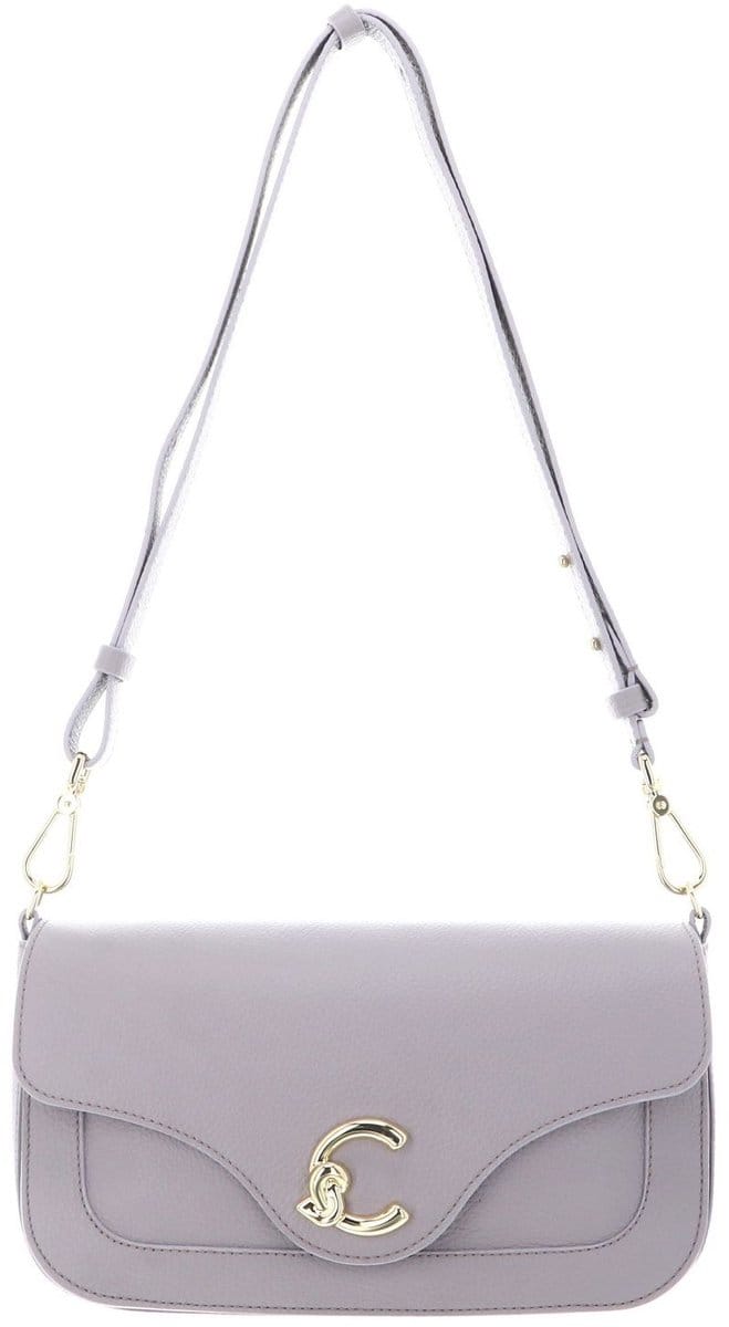 COCCINELLE Leren schoudertas C-Me Handbag Grainy Leather Oyster mauve