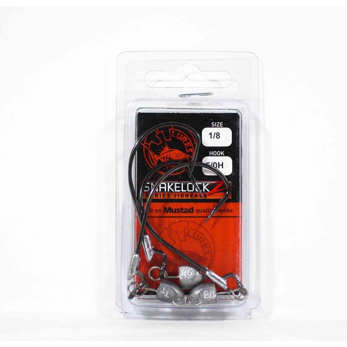 Tackle Tactics TT SnakelockZ jigkop 1/8 oz 5/0 XH 3/pak (6665)