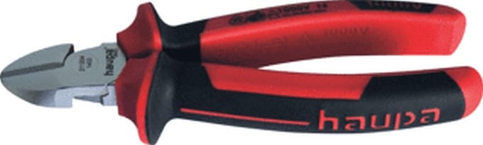 HAUP zijkniptang 2112, le 165mm, afwerking verchr, ge\xefsoleerd