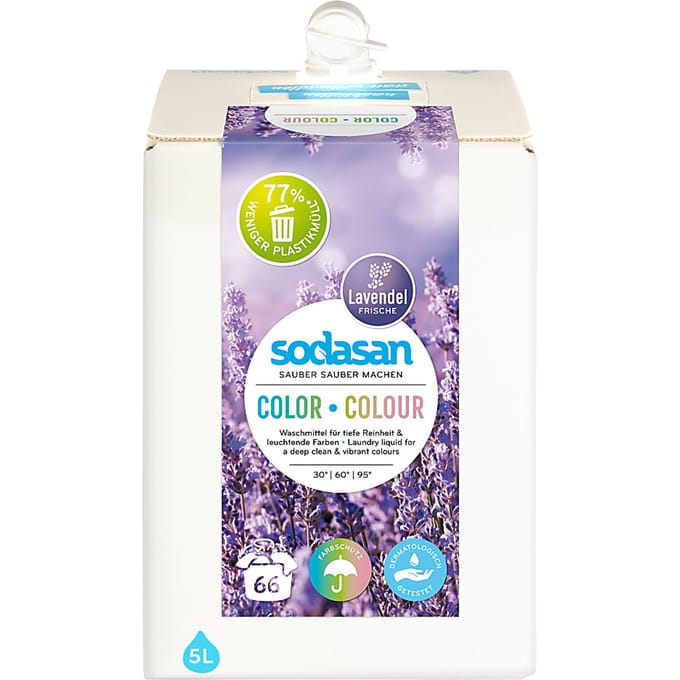 Sodasan Vloeibaar Wasmiddel Gekleurde Was Lavendel 5L