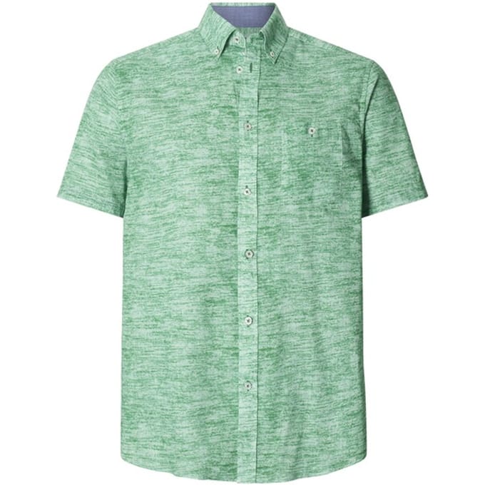Babista herren Overhemd Met Korte Mouwen - 45/46 - groen - Plus Size