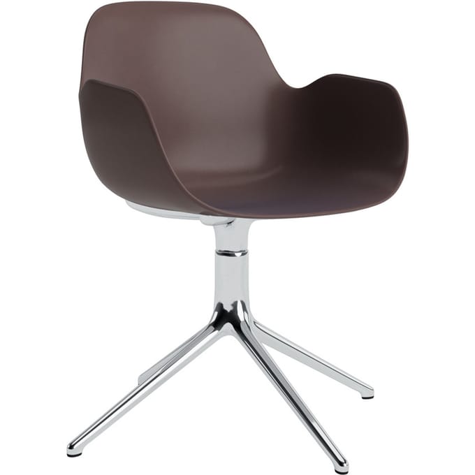 Normann Copenhagen Form Draaifauteuil - NormannCopenhagenFormBrown - aluminium