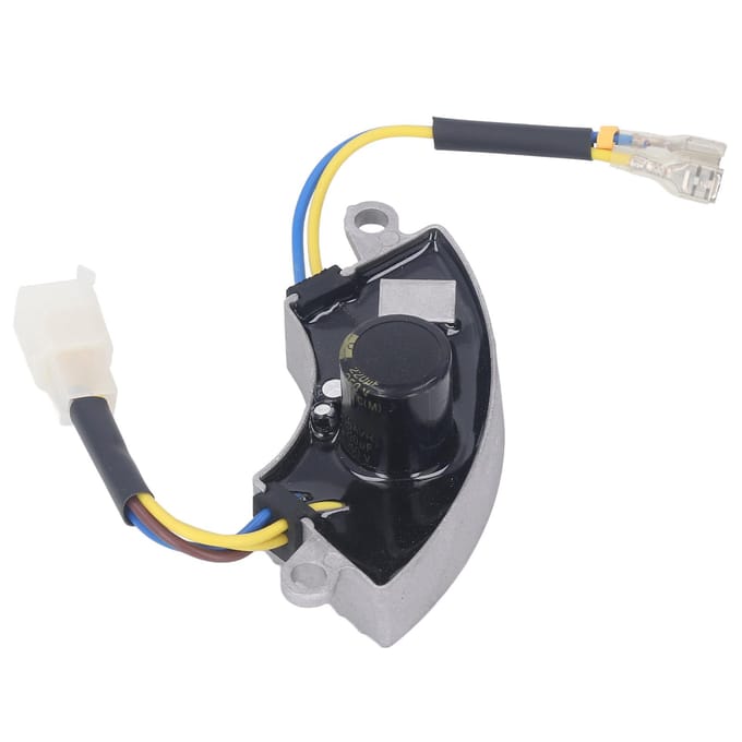 Régulateur de Tension Boîtier Aluminium Monophasé Régulateur AVR Redresseur pour Générateur à Essence 3KW