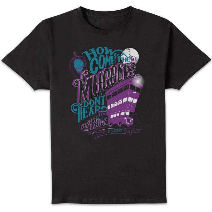 Harry Potter Knight Bus t-shirt - Zwart - M