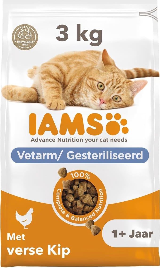 Droogvoer voor gesteriliseerde katten - 3 kg