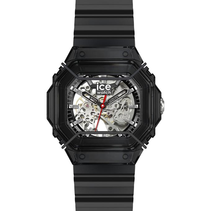 Ice Watch BEWATCH 2 - Black skeleton 025686 Horloge - Siliconen - Zwart - Ø 48 mm