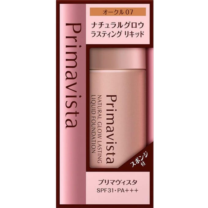 Primavista Sofina Primavista Natural Glow Duurzame Vloeibare Foundation Oc7 Oker 07 30ml beige