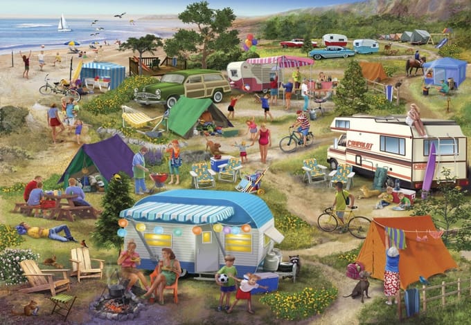 Bluebird Puzzle legpuzzel Seaside Cramped Grounds - 1000 stukjes.