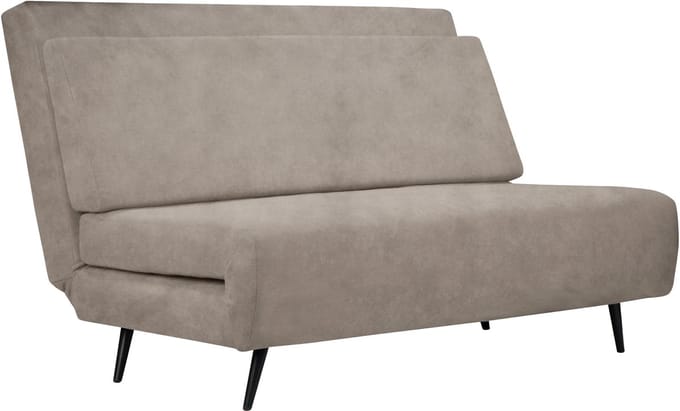 Mallory-Opklapbed - Taupe Fluweel