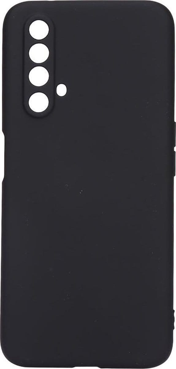 Shop4 - Realme X3 SuperZoom Hoesje - Zachte Back Case Mat Zwart