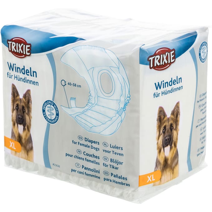 Trixie Luiers voor Teefjes XL: 40-58 cm, 12 Stuks
