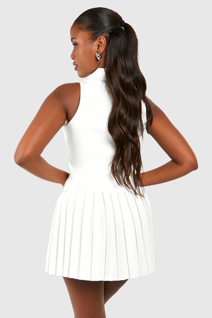 boohoo Dames Vest met getailleerde naaddetails | Ivoor | Maat: 34