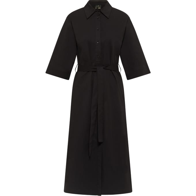 Dreimaster Overhemd blouse jurk Dames zwart