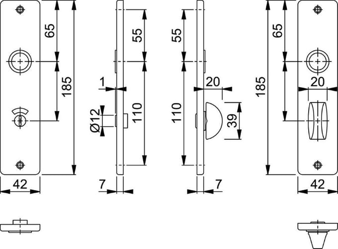 Hoppe kortschild 378 F1 v/b-57/5
