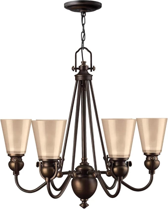 Hinkley LED Kroonluchter | 6X E27 Max 60W | Dimbaar | Olde Bronze