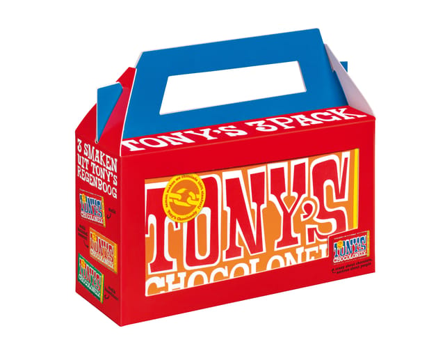Tony's Chocolonely Chocoladecadeau - Geschenkdoos - Verjaardag - 3 repen - Fairtrade