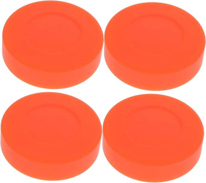 Hockey Pucks - Training Pucks - Sport Training - Hoge Dichte Rubber - 4 Stuks 7cm - Oranje