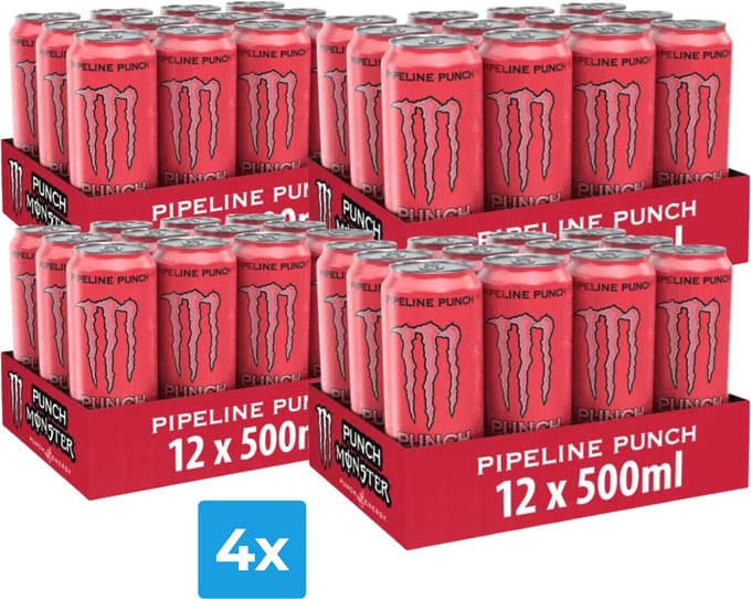 4x Monster Energy Pipeline Punch (12 x 500ml)