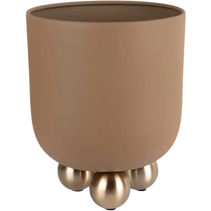 Present Time Bloempot Estilo Large - Bruin - 26x26x32cm - Modern