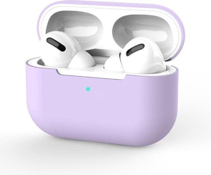 Siliconen Case Cover - Geschikt voor AirPods Pro - Kleur Paars