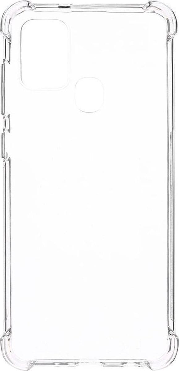 Shop4 - Samsung Galaxy A21s Hoesje - Zachte Back Case Transparant