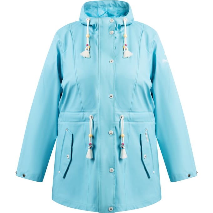 Schmuddelwedda Grote maat regenjas bridgeport Dames DONKER AQUA-280
