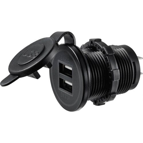 TRU COMPONENTS TC-9070412 USB-oplaadstekker met 2 USB A-aansluitingen Bus, inbouw 1 stuk(s)