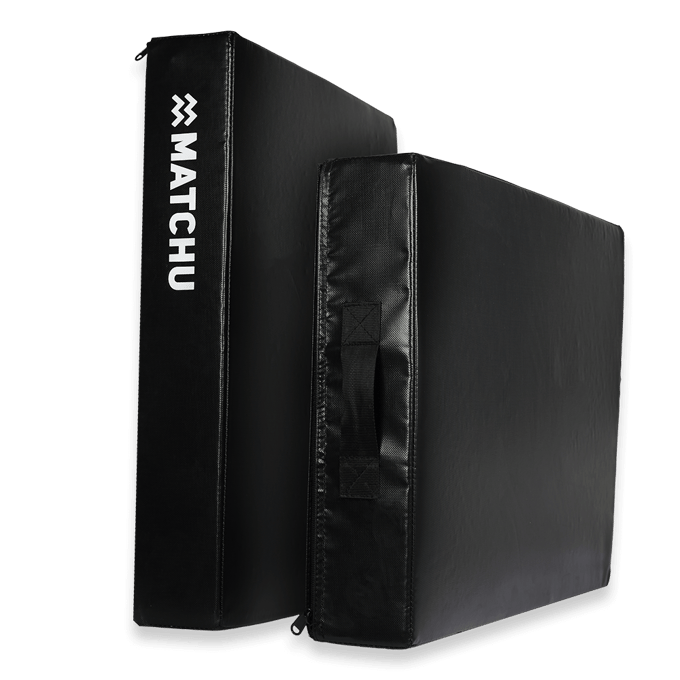 MATCHU - Drop pad set - 2 drop pads - Kussen voor gewichtheffen - 2 stuks - Zwart